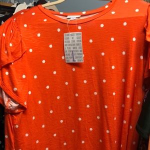 LLR Polka Dot Olive NWT Sz.Lg